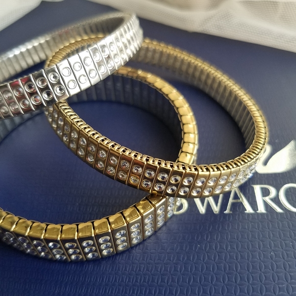 AUTHENTIC Swarovski Contemporary Stretch Bracelets SET of 3 - Picture 17 of 17